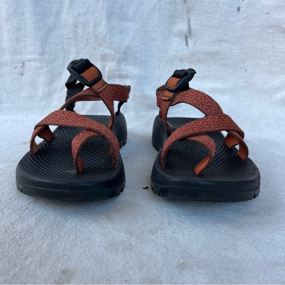 Chaco Z/2 Classic Black and Rust Sandals for Hiking and Casual Wear W7 /M5.5 EUC - Picture 4 of 11